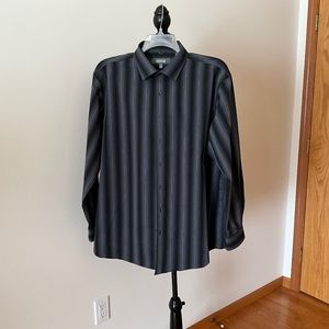 Kenneth Cole Reaction Mens dress Shirt Size 17 1/2 34-35 Regular Fit